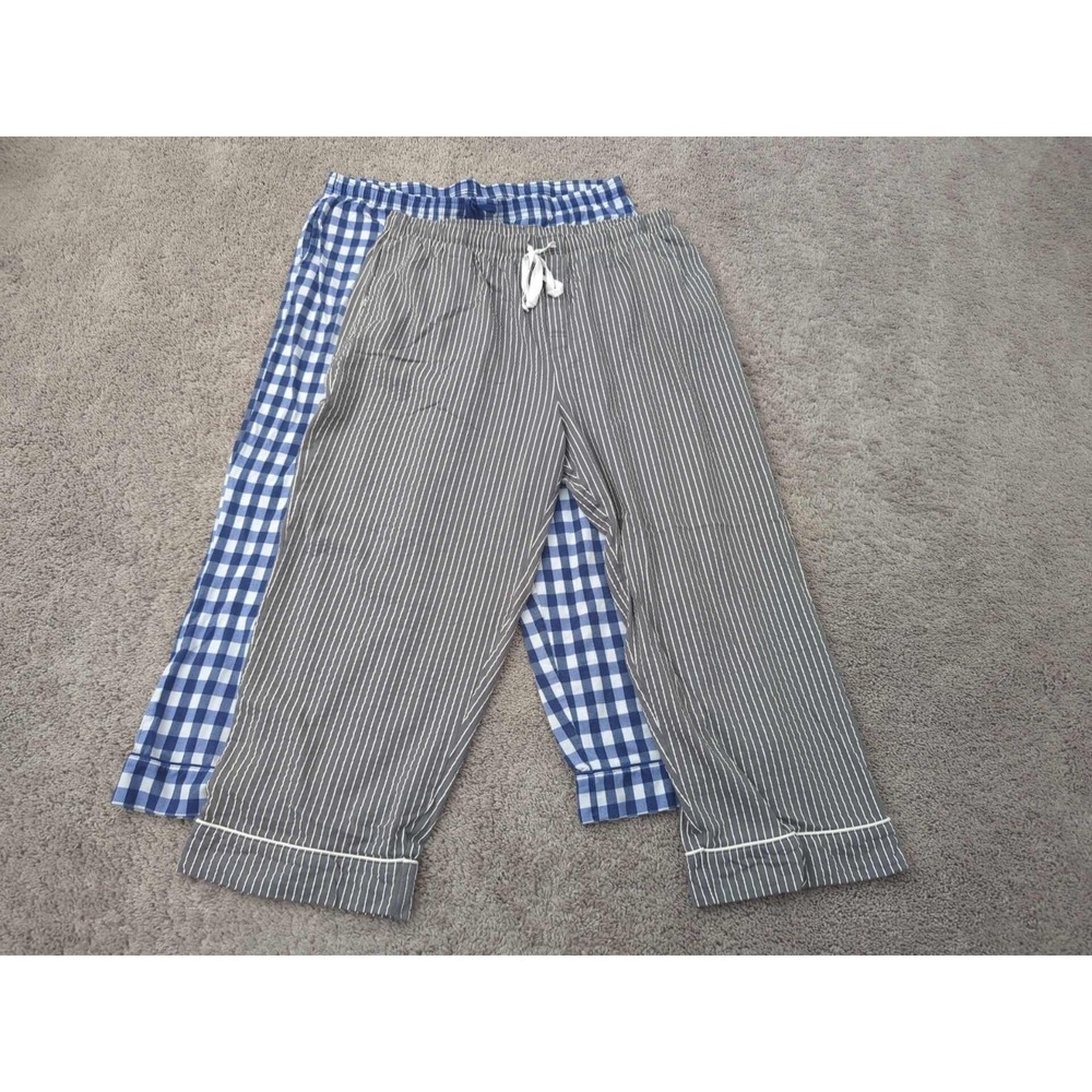 Lot of 2 Pajamagram Pajama Pants Mens XXL Striped Plaid Sleepwear